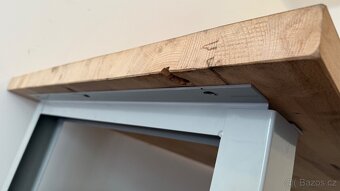 Výškově nastavitelný pracovní stůl - 200 x 80 cm - buková sp - 4