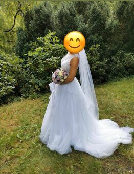 Krásné svatební šaty + obal na šaty - 4