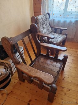 Retro gauč a křesla + stůl - 4