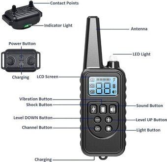 Elektricky obojek 3ks Lelyfit - 4