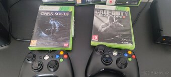XBOX 360 (250GB) VIZ foto 2xovladač 6her - 4