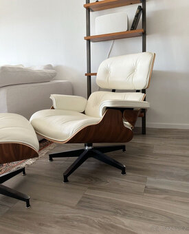 Křeslo a taburetka Herman Miller Eames – ve výborném stavu - 4