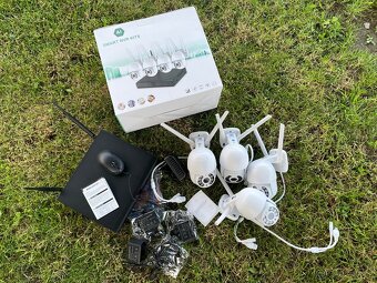 Wifi kamerový set / bezpečnostní kamery 4ks otočné - 4