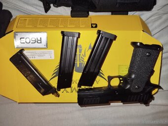 R603 Airsoftová zbraň (plynová a BB)+ostatní doplňky. - 4