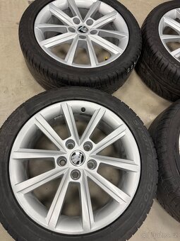 Alu kola Octavia 3 5x112 r17 et 49 7jx17 kola letni 245/45 - 4