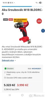 Aku vrtačka Milwaukee - 4