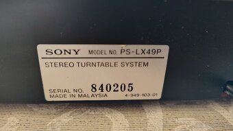Gramofon Sony - 4