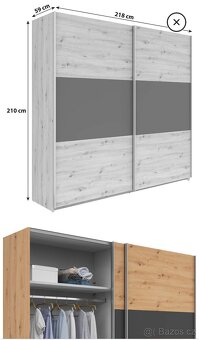 Šatní skříň s posuvnými dveřmi - 4