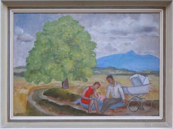 Prodám obraz- Lev Šimák, Pod Ještědem, 1971 - 4