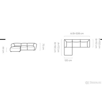 Rohová sedací souprava CANDELO MINI 80 - 4