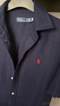 Lněné šaty Ralph Lauren 100% LEN - 4