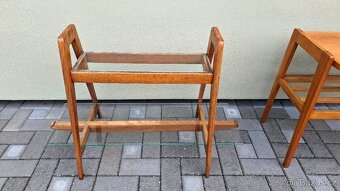Retro designové květinové stolky 2ks - 4