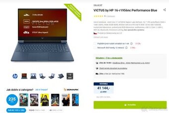 Top herní laptop VICTUS HP - RTX4070, 32GB RAM - 4