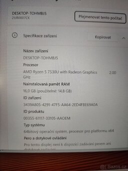 Lenovo ThinkPad E14 G5 R5 7530u 16/512 - 4