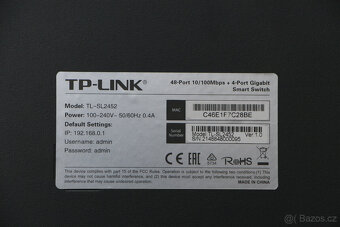 TP-Link Smart Switch TL-SL2452 - Použitý (cca 1 rok) - 4