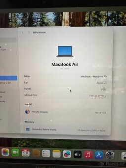 MacBook Air 2020 M1 8GB RAM / 256GB SSD – pouze 13 cyklů - 4