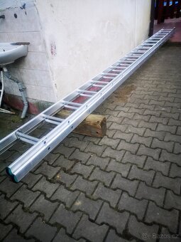 Prodám AL -Hliníkový žebřík 2x6m - 4