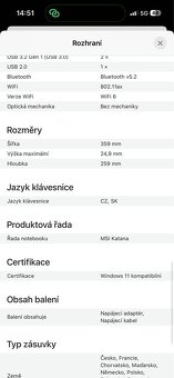 MSI Katana 15 B13VGK-1477CZ - 4