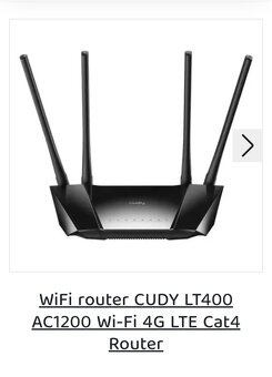 Datamanie 1000 gb,aktivované + WiFi Cudy LT 400 - - 4