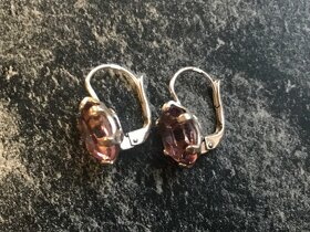 Stříbrné dětské náušnice Swarovski - 4