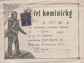 Koupím kamnářské a kominické účtenky, reklamy, list výučný - 4