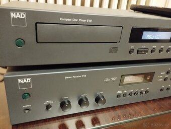 Receiver NAD 712, CD 510 a repro Shan SV 100 a stojany - 4