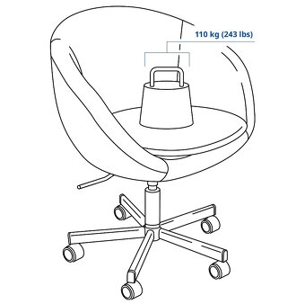 Otočné křeslo IKEA Skruvsta - 4