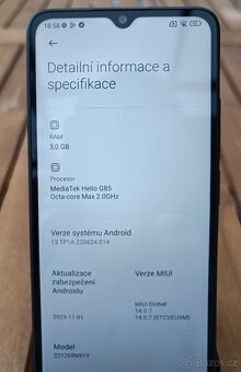 Mobilní telefon Redmi 12C, 3GB RAM, 32GB Uložiště - 4