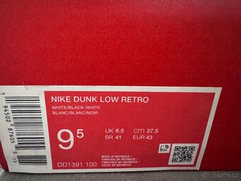 NIKE dunk low retro , vel 43 - 4