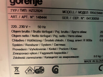 GORENJE chladnička s mrazákem - 4