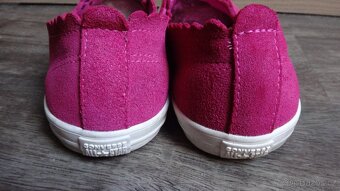 Tmavorůžové kožené baleríny CONVERSE v.39 - 4