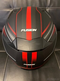 Přilba Cassida černá/červená matná - 4