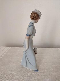 Royal dux porcelánová soška dáma s chrtom - 4