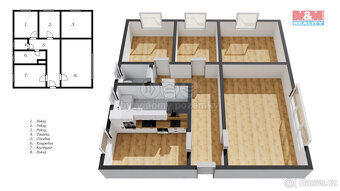 Prodej bytu 4+1, 86 m², Jílové u Prahy, ul. Komenského - 4