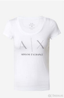 Nové tričko s kamínky ARMANI EXCHANGE vel.S - 4