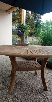 Luxusni zahradní stul dřevo bizzotto, luxus a kvalita - 4