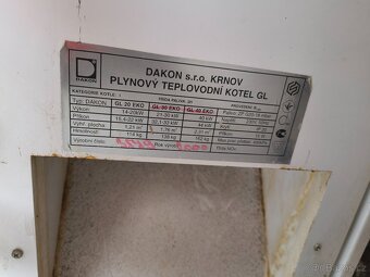 Litinový kotel DAKON GL 20 EKO funkční - 4
