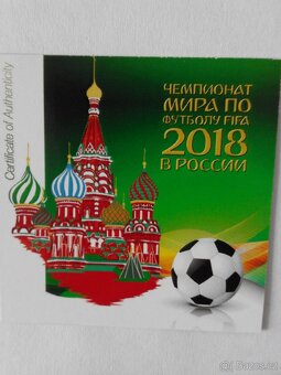 Stříbrná Fifa Rusko Kremlin Ball 2018,zlacená, číslovaná - 4