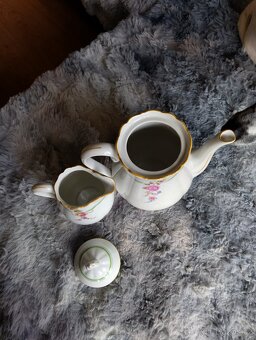 Porcelánová čajová konvice+konvička - 4