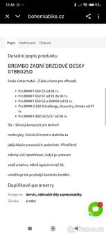 Zadní brzdové destičky Brembo - 4