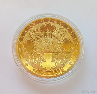 Pamětní medaile Vita Caroli – zlacená 999/1000 - 4