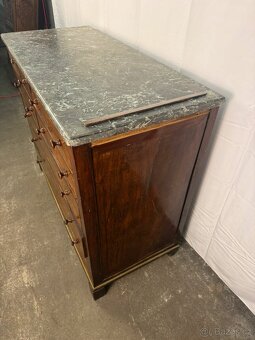 Starožitná komoda s mramorovou deskou (137028) - 4