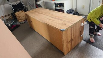 TV stolek - dekor přírodní dřevo - 4