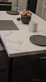 Jidelni stul vzor mramor - 4