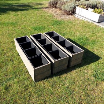 Dřevěné truhlíky 105cm - 4