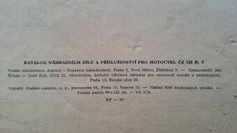 Čz 125 B, T katalog náhradních dílů - 4