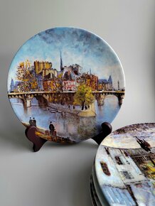 Porcelánový sběratelský talíře Limoges Francie 6 kus - 4