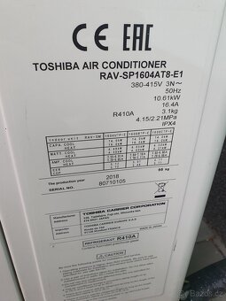 Výkoná klimatizace split značky Toshiba - 4