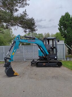 pásové rypadlo, bagr, motor Kubota - 4