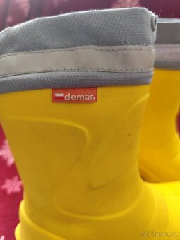 Dětské zateplené gumáčky značky DEMAR MAMUT vel. 24/25 - 4